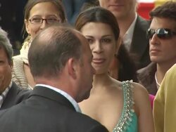 Daniela Lavender (c) at the Ben Kingsley Honored With A Star On The Stock Footage