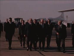 SYND 15-11-69 CANADIAN FOREIGN MINISTER MITCHELL SHARP ARRIVES IN EGYPT News Clip
