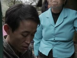 Villagers receive medical attention in remote Laos Stock Footage