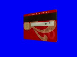 Happy New Year - Credit Card Stock Footage