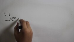 Hand writing a 'Yes you can'on white board Stock Footage