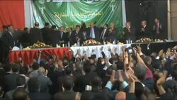 Egypt - Demonstrations against constitution changes / conflict between pro- and anti- Morsi supporters / Muslim Brotherhood offices stormed / Coptic Pope Tawadros II in Alexandria News Clip