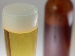CU Beer pouring into glass / New York, United States  Stock Footage