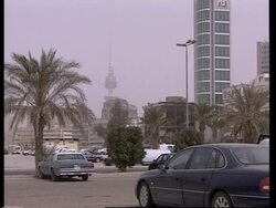 GWT: Air raid sirens across Kuwait City, residents putting on gas masks News Clip