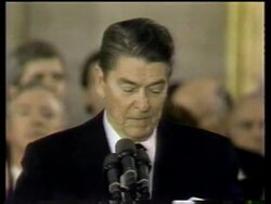 Inauguration of President Ronald Reagan 1985, Part 5 News Clip