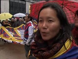 Pro-Tibet protests on 50th anniv of uprising News Clip