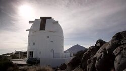 Telescope of the Teide Astronomical Observatory Stock Footage