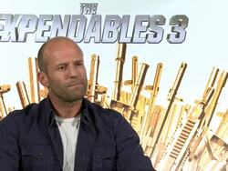 INTERVIEW - Jason Statham at the junket of The Expendables 3 Stock Footage