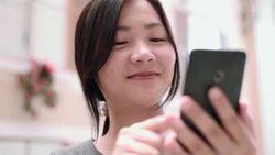 Woman use tablet Stock Footage