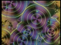 Colourful crystals, concentric circle pattern Stock Footage