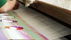 Cotton Weaving Stock Footage