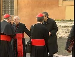 Pope and cardinals arrive for meeting on eve of Consistory News Clip