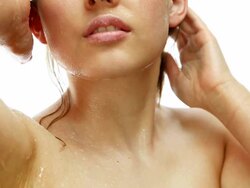 Shower relaxation Stock Footage