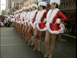 Setting of Guinness Record by the Rockettes Stock Footage