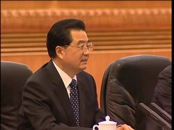 Taiwanese Nationalist Party chairman meets Chinese president; briefing News Clip