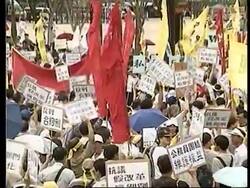 HONG KONG: CIVIL SERVANTS STAGE PROTEST News Clip