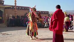 CLEAN : Dances with monks at Tibetan festival News Clip