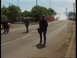 TAHITI: ANTI FRENCH NUCLEAR TEST RIOTS CONTINUE AROUND AIRPORT News Clip