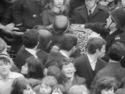 Beatlemania in London Stock Footage
