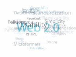 Web 2.0 tags cloud. Loop. Stock Footage