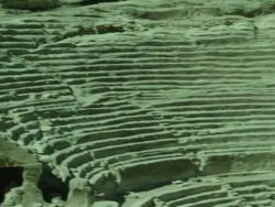 Petra archaeological site and amphitheatre, Jordan Stock Footage