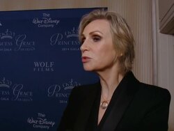 INTERVIEW - Jane Lynch on her relationship with the Princess Grace Foundation at 2014 Princess Grace Awards Gala With Presenting Sponsor Christian Dior Couture Stock Footage