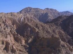 Aerial Mt. Solomon and desert mountains, Southern Negev, Israel, Eilat, Arava, Israel Stock Footage