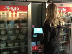 Vending Machine of the Future Stock Footage