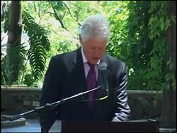 Fmr president Clinton announces fund for businesses News Clip