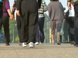 LA People walking outdoors / Hanoi, Vietnam Stock Footage