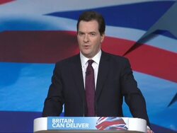 George Osborne Addresses Tory Conference News Clip