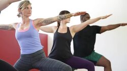 Yoga Class Stock Footage