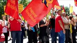 CLEAN : Hundreds protest Erdogan visit in France News Clip