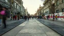 Timelapse crowd of Qianmen Street, Beijing Stock Footage