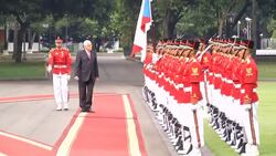 Czech president makes official visit Instructional Video