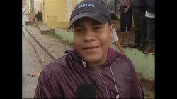 4:3 Isaac nears Hispaniola island with heavy winds and rain News Clip