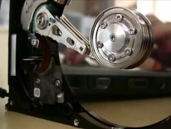 Hard Drive and Working Stock Footage
