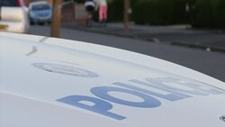 Police car parked at roadside News Clip