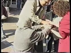 ISRAEL: BOMB PLANTED IN RUBBISH BIN INJURES 13 PEOPLE News Clip