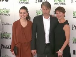 Mads Mikkelsen at the 2014 Film Independent Spirit Awards - Arrivals Stock Footage