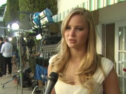INTERVIEW: Jennifer Lawrence on what has been the best part about all the events and everything leading up to the Oscars at the 83rd Academy Awards Nominations Luncheon Portrait Studio at Beverly Hills CA. (Footage by WireImage Video/GettyImages) Stock Footage