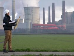 Construction Foreman Stock Footage