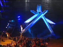 Cauldron lit, fireworks over city during opening ceremony News Clip