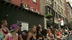 2015 NYC Gay Pride Parade Stock Footage