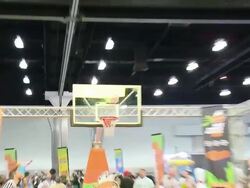 ATMOSPHERE at NICKELODEON HOSTS BASKETBALL TRYOUTS FOR KIDSâ€™ CHOICE SPORTS 2015 â€œTRIPLE SHOT CHALLENGEâ€ Stock Footage