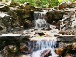 Rockery Water feature Stock Footage