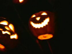 Halloween. Very scary. Horror decorations. Stock Footage