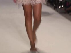 Models walk the runway during the Sonia Vera swimwear 2012 show  Stock Footage