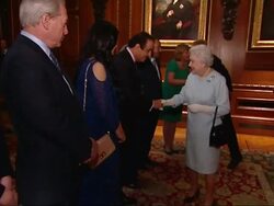 Queen and Philip at Royal Horse Show Reception News Clip