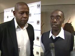INTERVIEW: Forest Whitaker and Don Cheadle on attending opening night of 'A Raisin in the Sun' at The Ebony Repertory Theatre Stock Footage